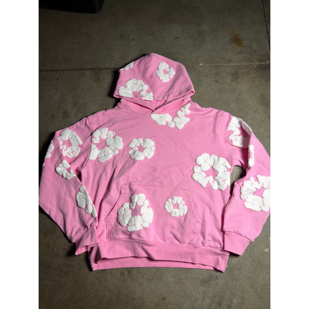 Denim Tears Cotton Wreath Hoodie Pink Men Large